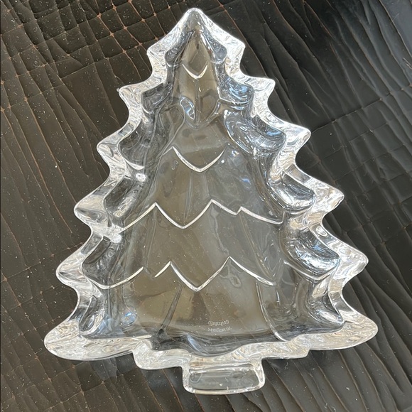 Clear Glass Christmas Tree Holiday Dish - Picture 1 of 2